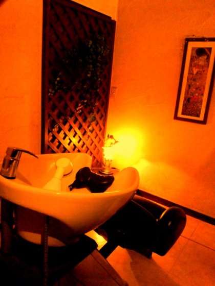 ヘッドスパの様子